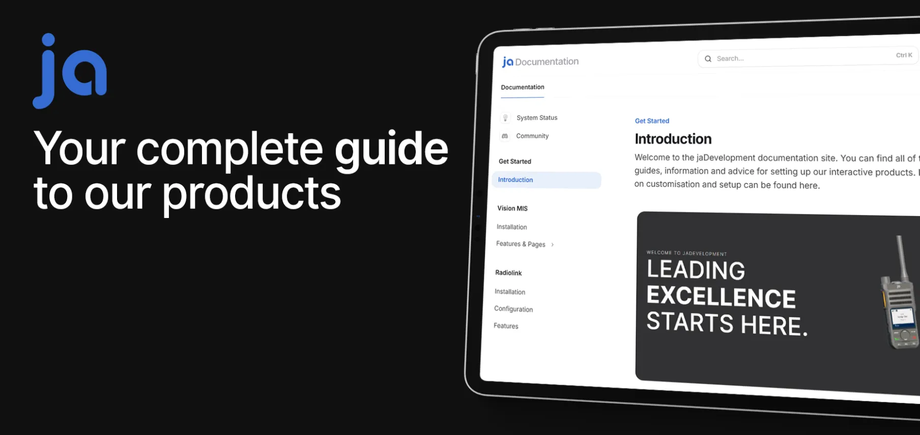 Introduction - jaDevelopment Docs